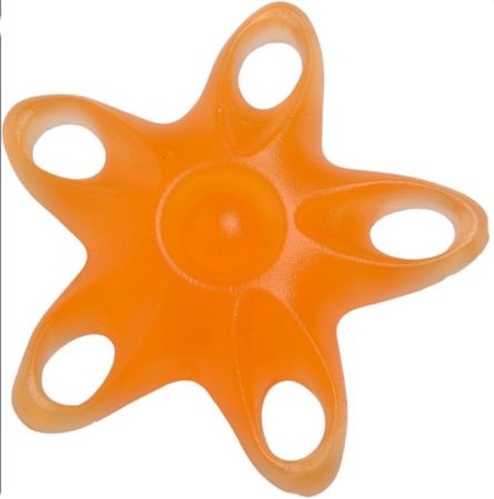 Kéz és ujjerősítő csillag narancs - közepes SD61375