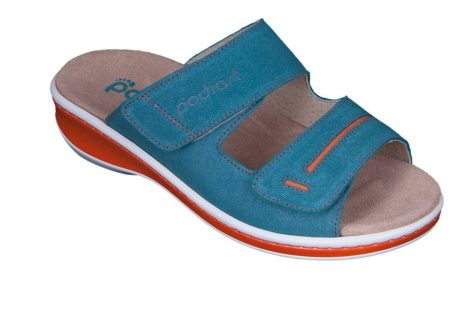 Podiart női papucs velúr türkiz/narancs Podiart női papucs velúr türkiz/narancs