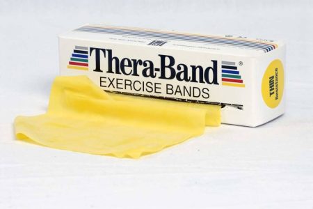Thera-Band 5,5 m sárga gyenge erősítő gumiszalag