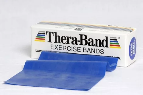 Thera-Band 5,5 m kék extra erős erősítő gumiszalag Thera-Band 5,5 m kék extra erős erősítő gumiszalag