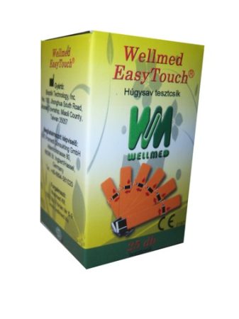 Tesztcsík Wellmed Easy Touch Uric Acid 25 db