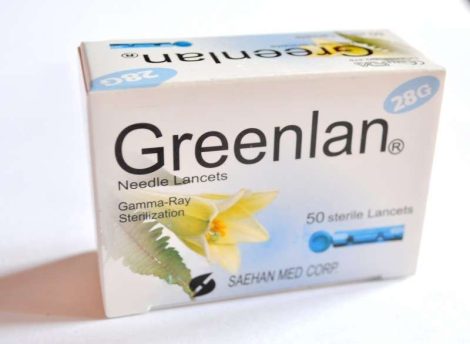 Ujjbegyszúró lándzsa Finetest 50 db 28G GREENLAN Ujjbegyszúró lándzsa Finetest 50 db 28G GREENLAN