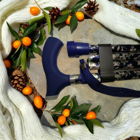 Színes összecsukható járóbot komfort szilikon fogantyúval SD