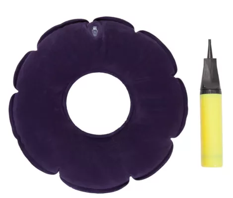 Felfújható antidecubitus ülőgyűrű 42 cm pumpával kék Felfújható antidecubitus ülőgyűrű 42 cm pumpával kék