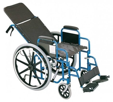 Kerekesszék dönthető háttámlával, fejtartóval EVOLUTION