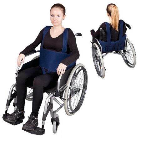 Betegrögzítő biztonsági mellény kerekesszékbe Betegrögzítő biztonsági mellény kerekesszékbe
