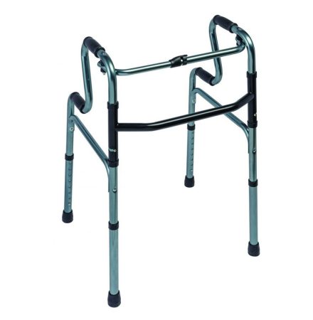 Felállást segítő lépcsőzetes összecsukható járókeret 4 markolattal