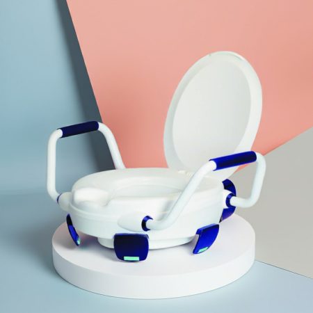 Clipper V Wc magasító karfával, fedéllel