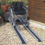 Teleszkópos mobil aluminium kerekesszék rámpa Teleszkópos mobil aluminium kerekesszék rámpa