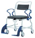 Dallas nagy teherbírású gördíthető szoba wc zuhanyszék egyben 200 kg 64 cm ülő szélesség Dallas nagy teherbírású gördíthető szoba wc zuhanyszék egyben 200 kg 64 cm ülő szélesség