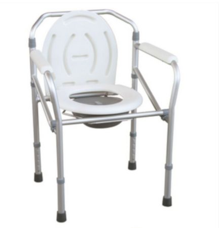 Állítható magasságú összecsukható aluminium szoba wc -fürdető szék egyben JL894L