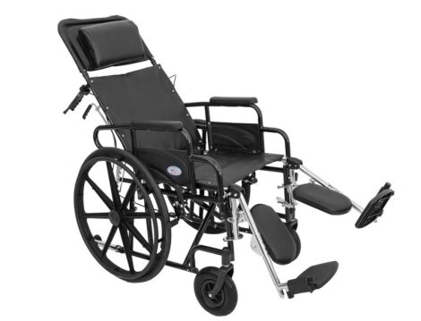 Dönthető háttámlás kerekesszék emelhető lábtartóval