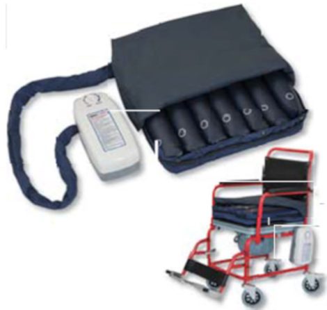 Váltakozó nyomású antidekubitusz párna kompresszorral