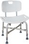   Nagy teherbírású fürdetőszék állítható lábakkal, háttámlával 225 kg teherbírás