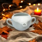 Csőrös kerámia betegitató pohár