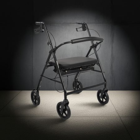 Mighty nagy teherbírású összecsukható rollátor 180 kg