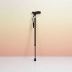 Állítható magasságú alumínium sétabot, fekete Mobiak