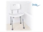 Háttámlás zuhanyszék állítható magasságú  Onda