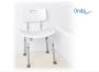 Háttámlás zuhanyszék állítható magasságú  Onda