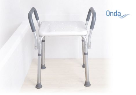 Kartámaszos zuhanyszék állítható magasságú támla nélkül Onda