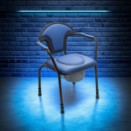 "Exclusiv" állítható magasságú szoba WC szivacsos kék 130 kg 