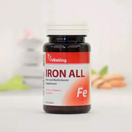 Vitaking Vas Komplex 100 darabos ásványi vitamin (iron all)
