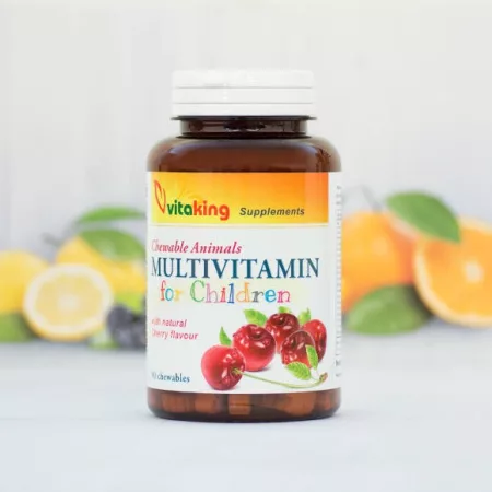 Vitaking gyerek multivitamin 90 rágótabletta meggyes